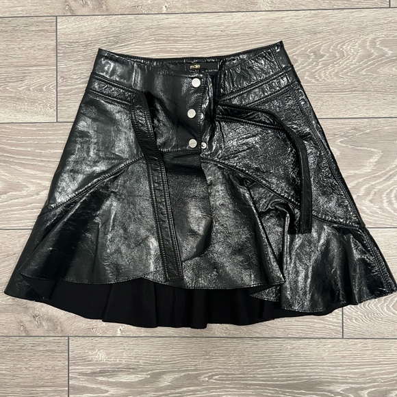 Maje leather skirt - Picture 2 of 2